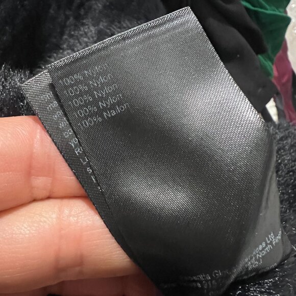 Oval Square Anthropologie Fuzzy Black Cropped Sweater Medium faux wrap v neck - Picture 5 of 12